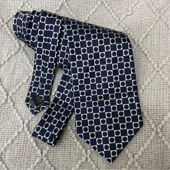 VALERIO GARATI - Men’s Neck Tie  100% Silk  57”x 4” Hand Made Gold Black‎ - Picture 2 of 6